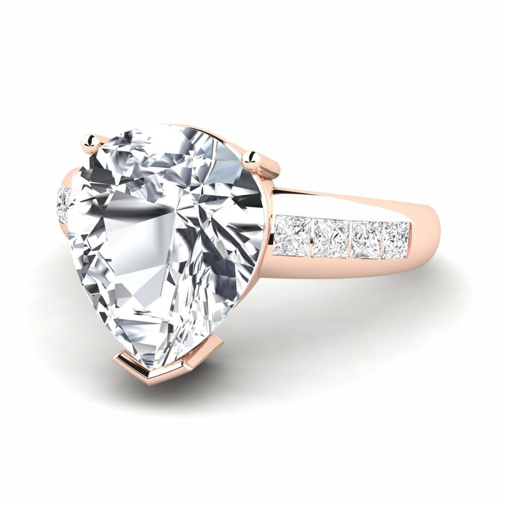 White Zircon Ring Barinda