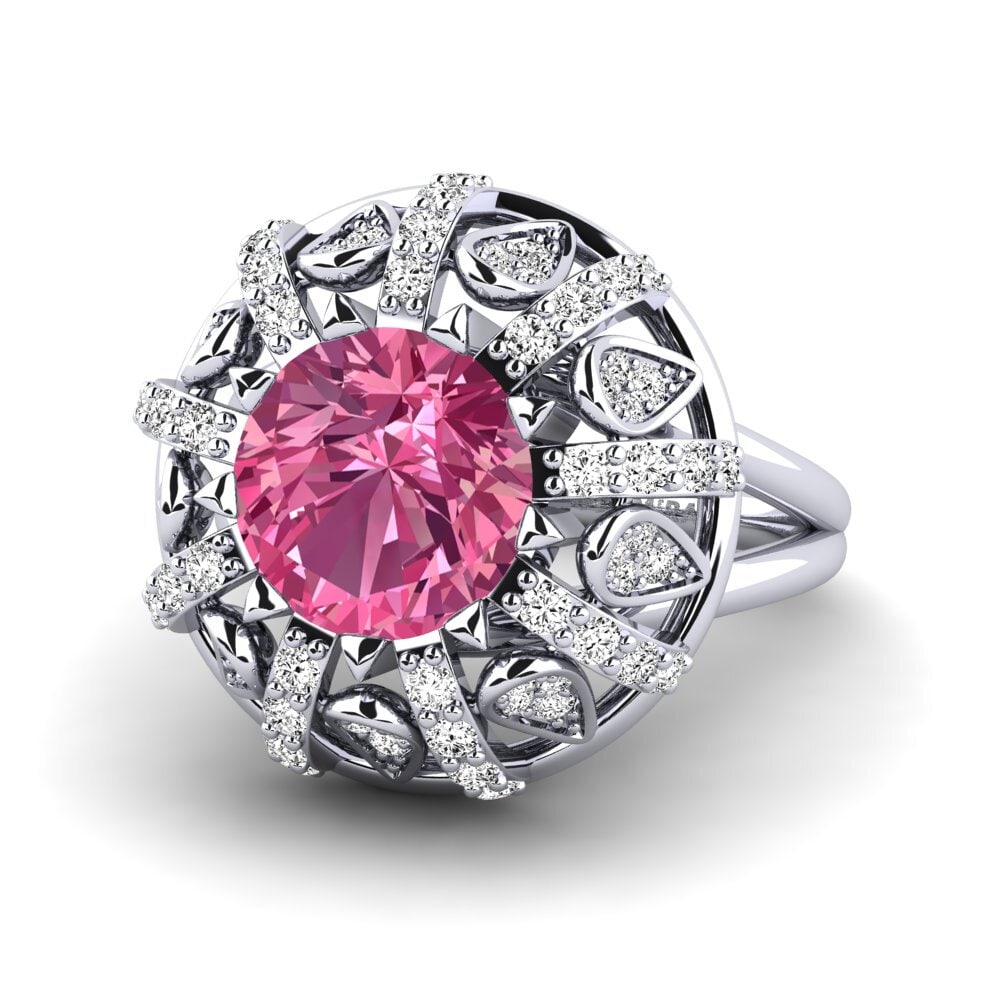 Pink Tourmaline Engagement Ring Cindie