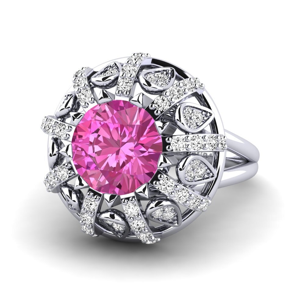 Pink Topaz Engagement Ring Cindie