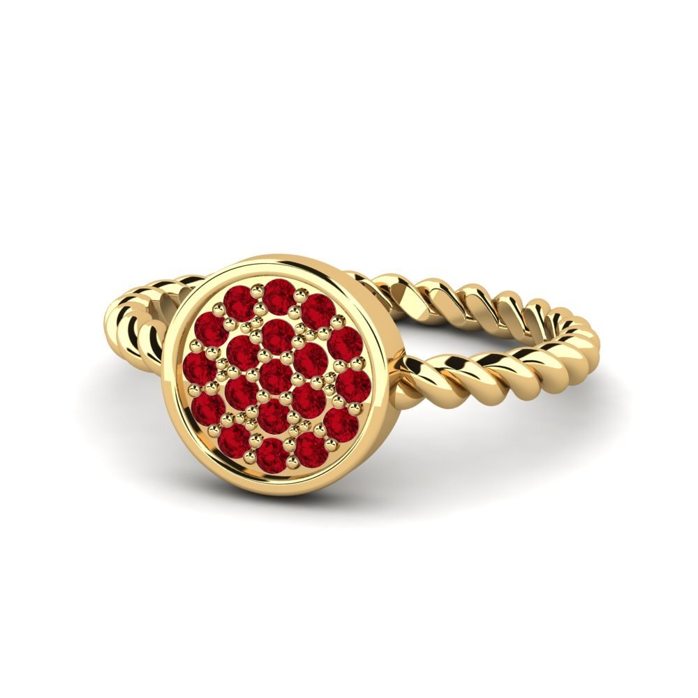 Circonita Roja Anillo Faler