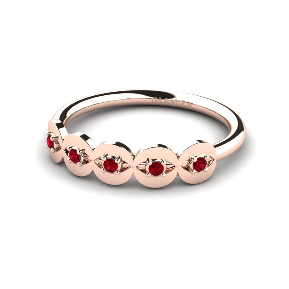 Circonita Roja Anillo Gannaway