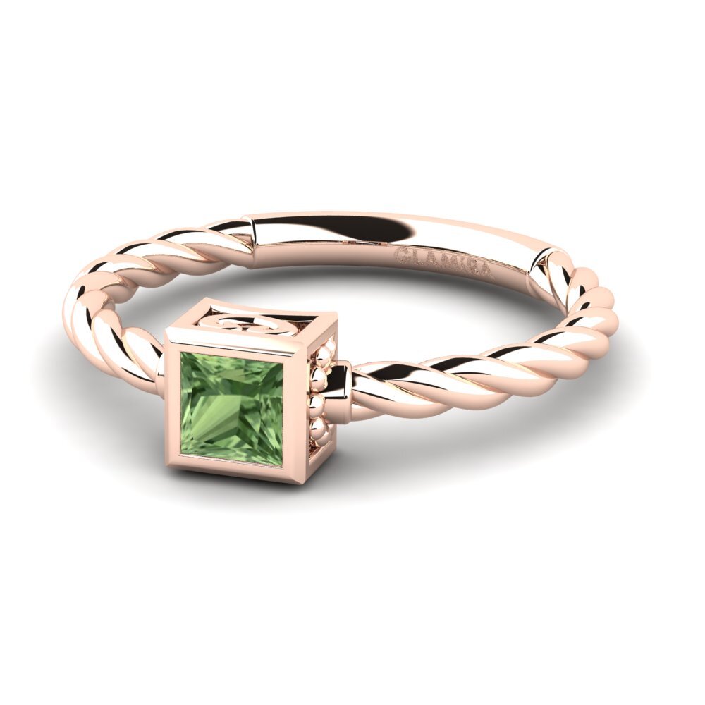 Princesa Zafiro Verde Anillo Haggard