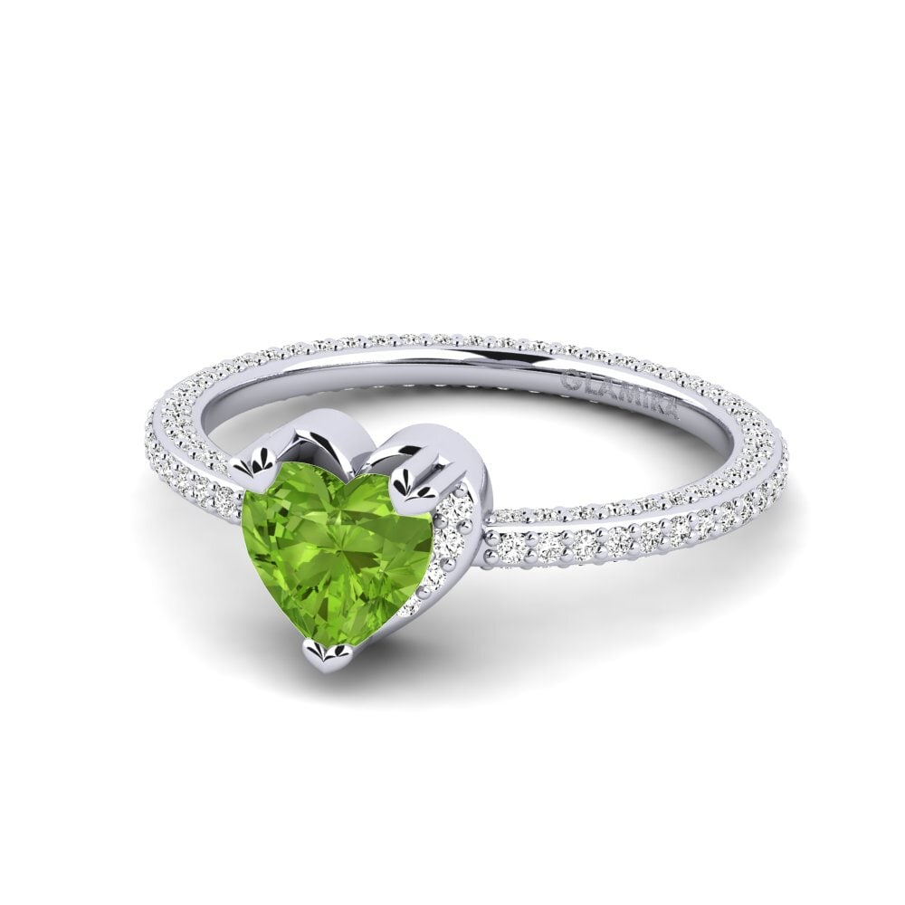 Peridoto Anillo de compromiso Kaia