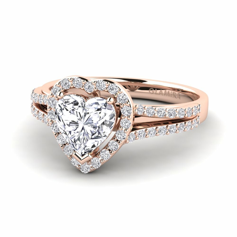 9k Rose Gold Engagement Ring Lovelace