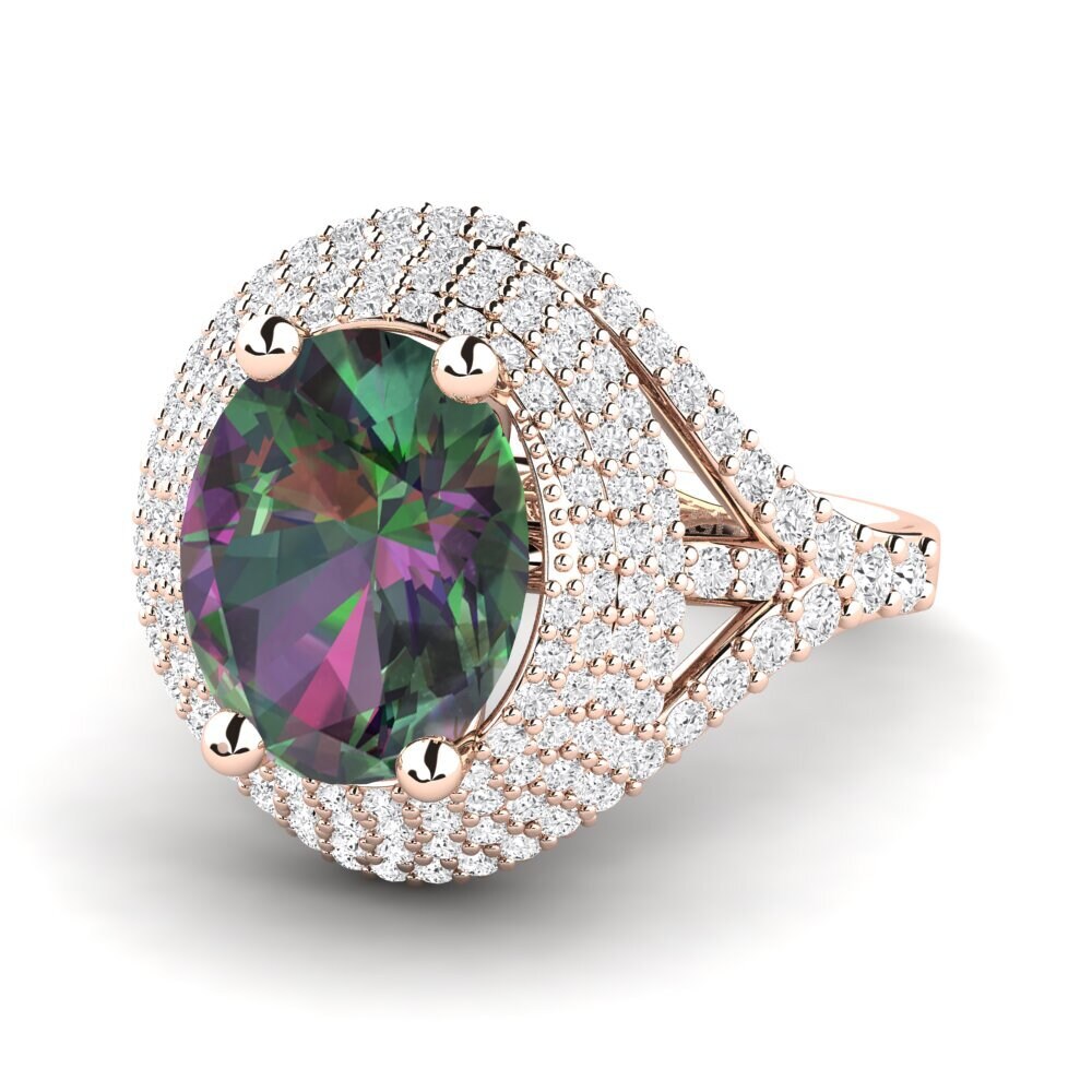 Mystic Topaz Engagement Ring Noelle