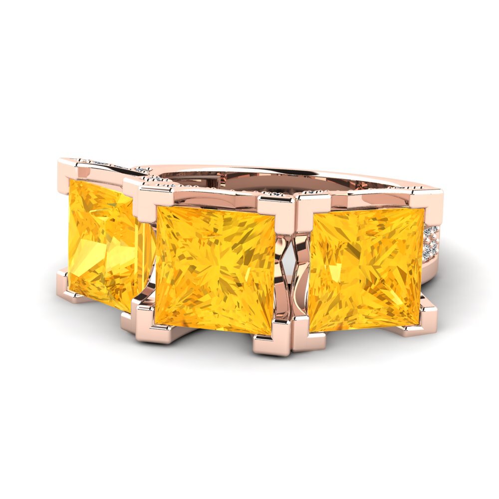Citrine Engagement Ring Rebel