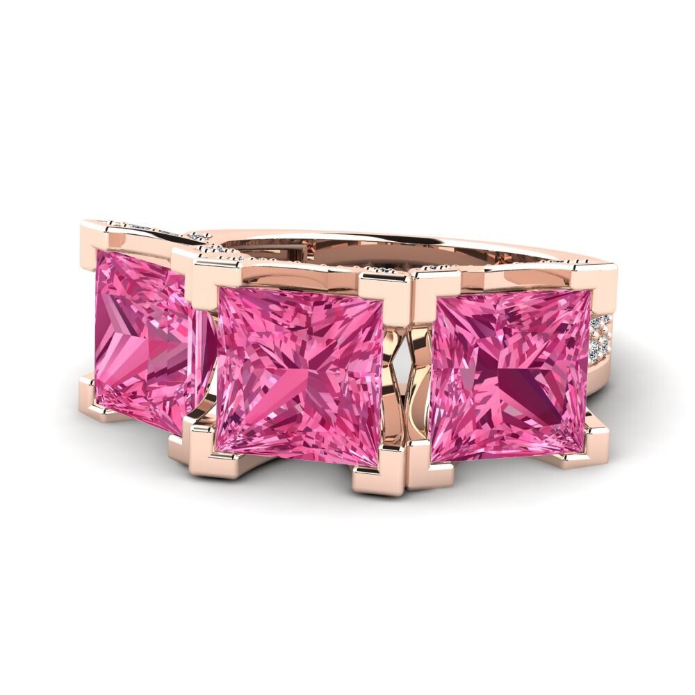 Pink Tourmaline Engagement Ring Rebel
