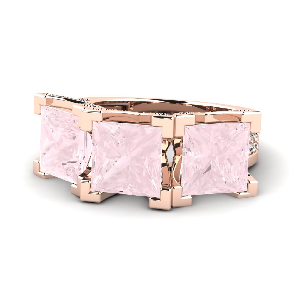 Rose Quartz Engagement Ring Rebel