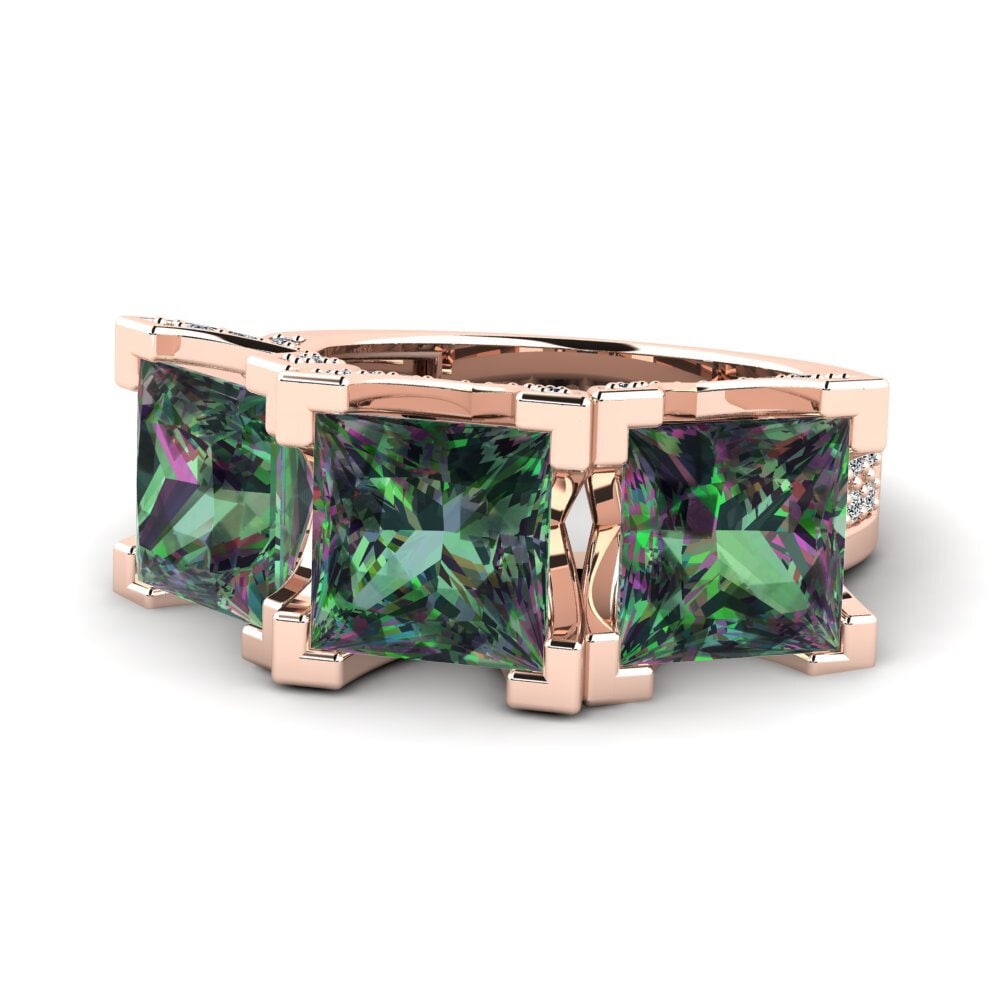 Mystic Topaz Engagement Ring Rebel
