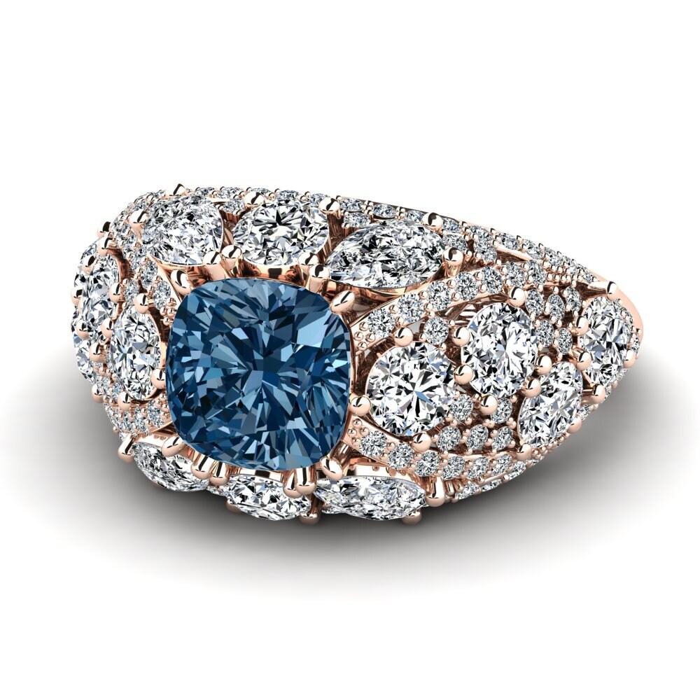 Diamante Azul Anillo de compromiso Sanborn
