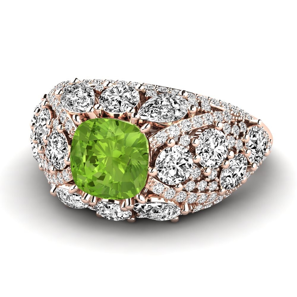 Peridoto Anillo de compromiso Sanborn