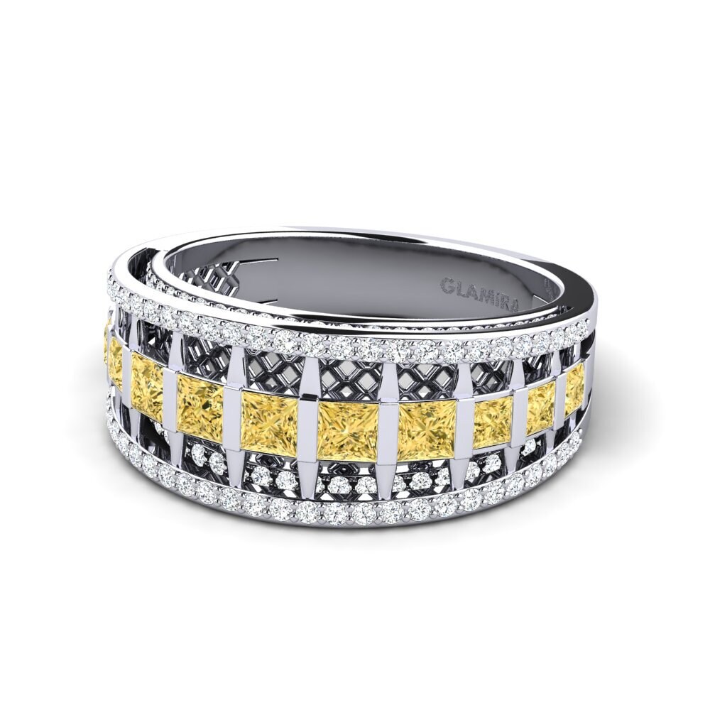 Diamant Jaune Bague Senaida