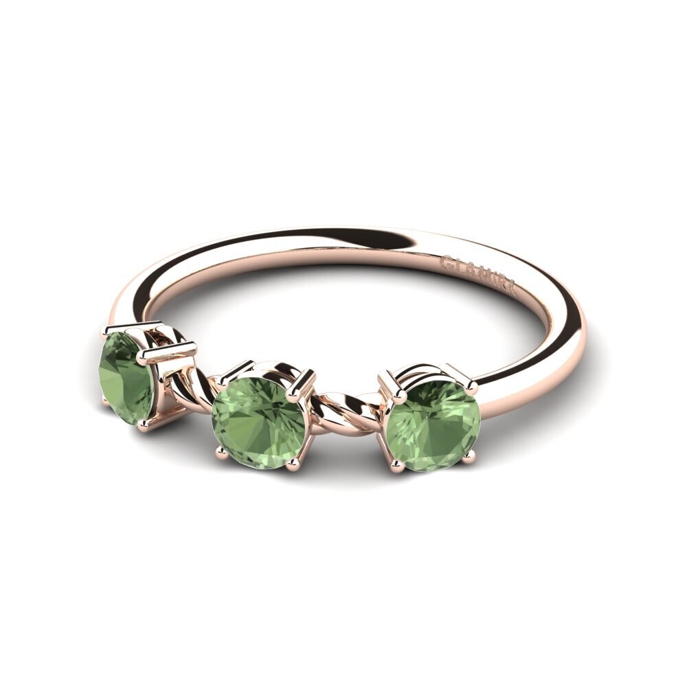 Green Sapphire Engagement Ring Sheba