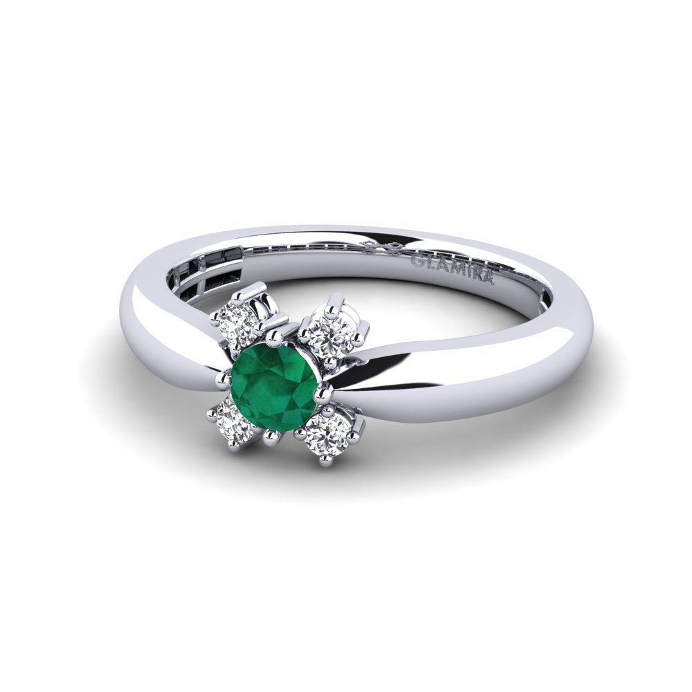 Emerald Engagement Ring Uxie
