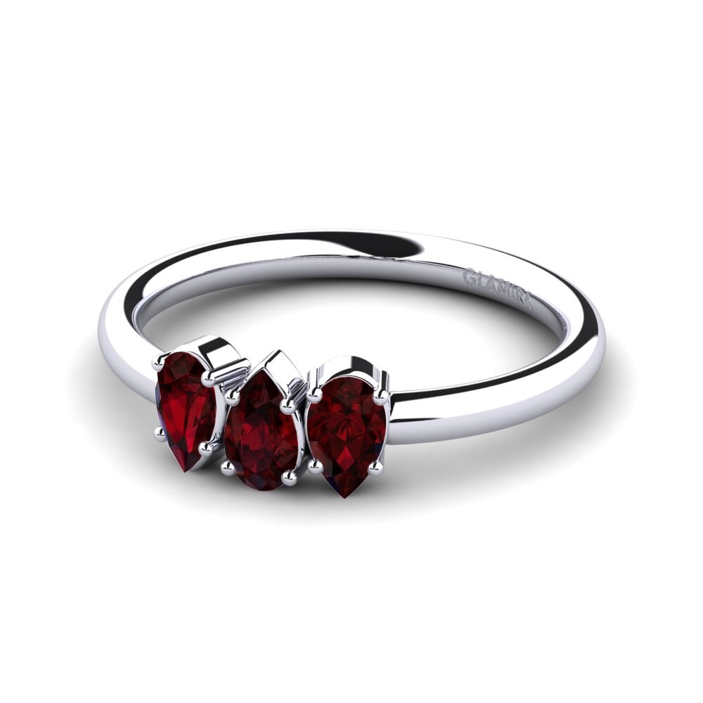 Garnet Engagement Ring Varsha