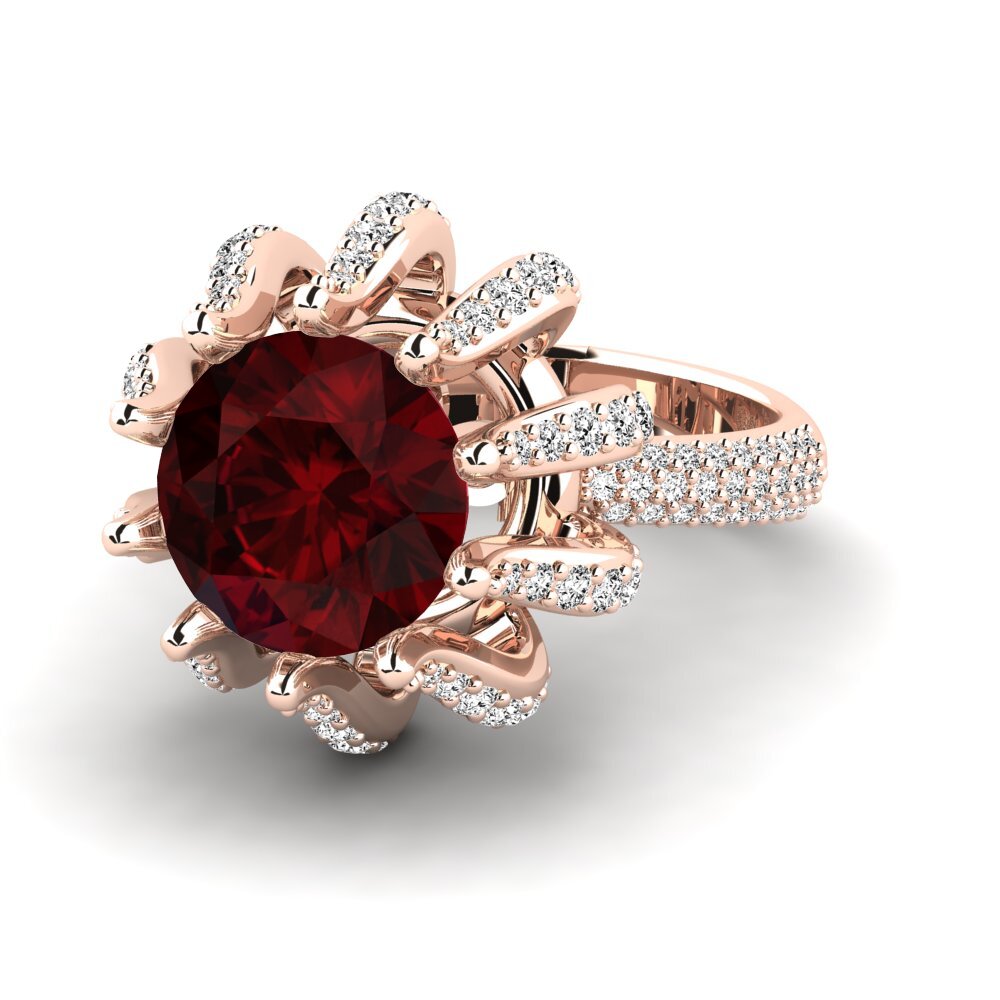 Garnet Engagement Ring Zekrom