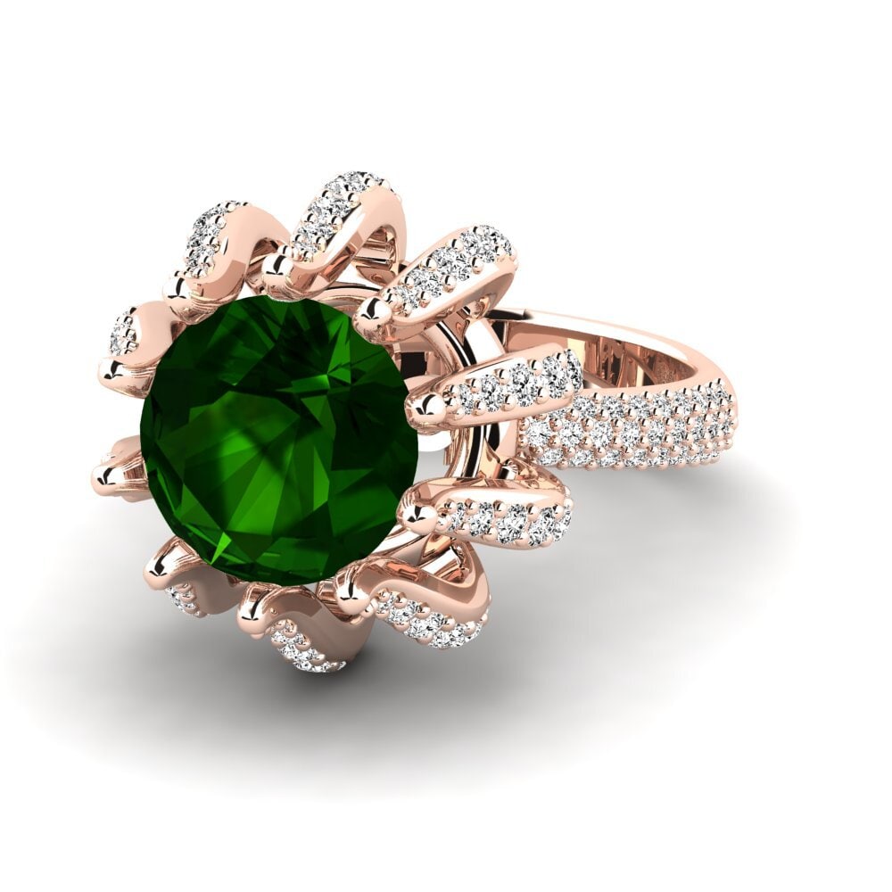 Green Tourmaline Engagement Ring Zekrom