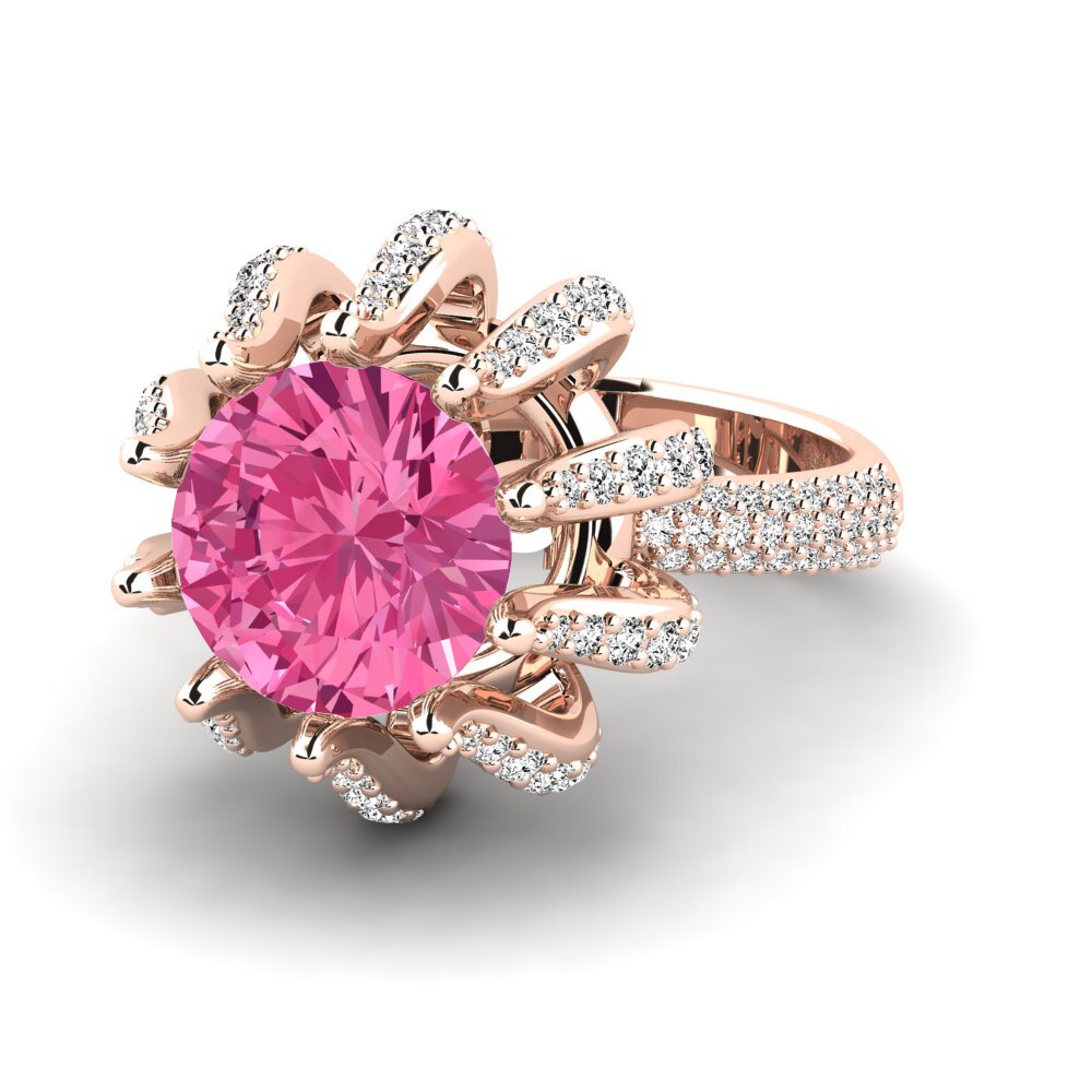 Pink Tourmaline Engagement Ring Zekrom