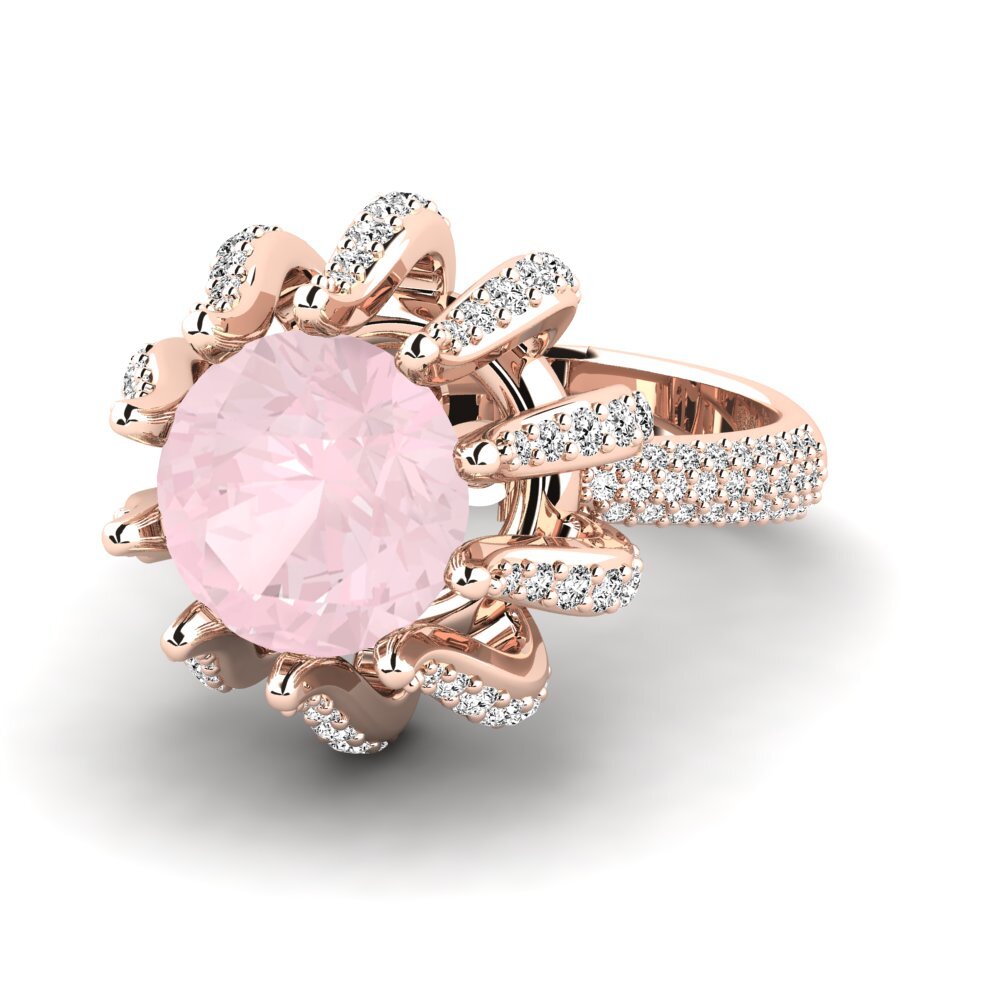 Rose Quartz Engagement Ring Zekrom