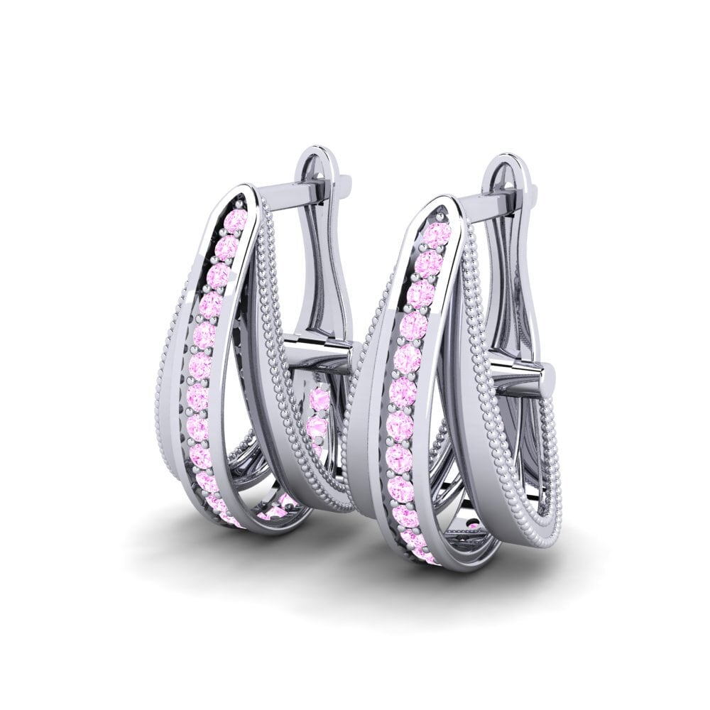 Pink Sapphire Women's Earring Demayo