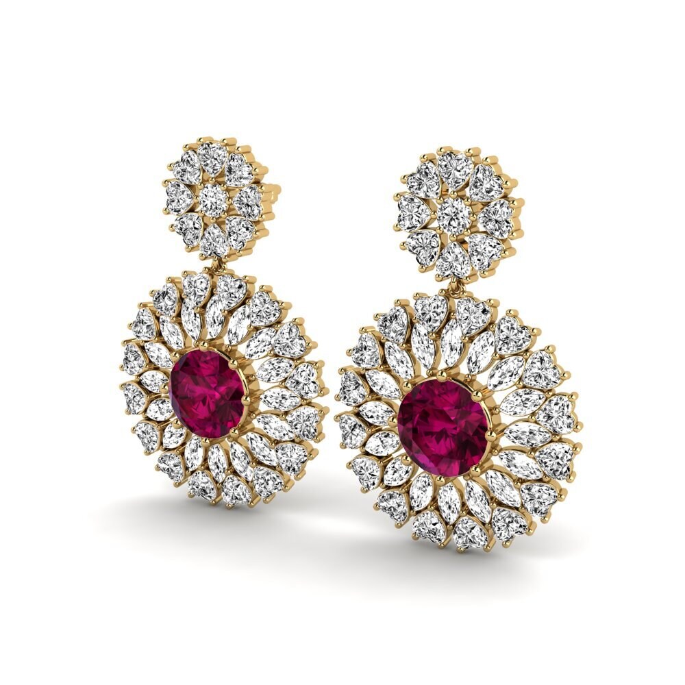 Rhodolite Garnet Women's Earring Devon