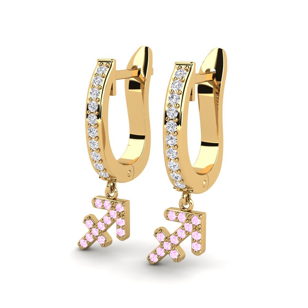 Pink Sapphire Women's Earring Levana-Sagittarius