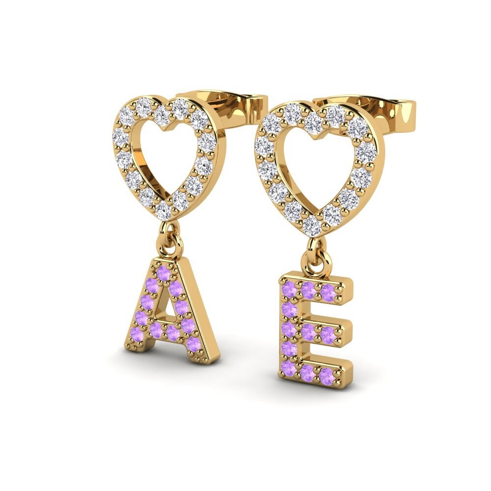 Amethyst Women's Earring Lieser