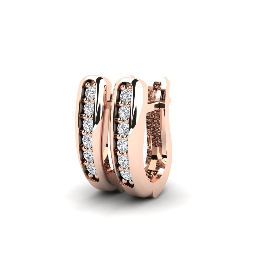 Labor-gezüchteter Diamant Damen ohrring Munna
