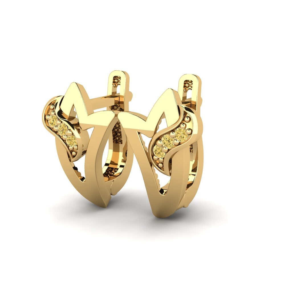 Yellow Diamond Women's Earring Musharna