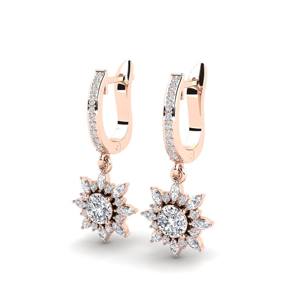 18ct Rose Gold Women's Earring Ravi