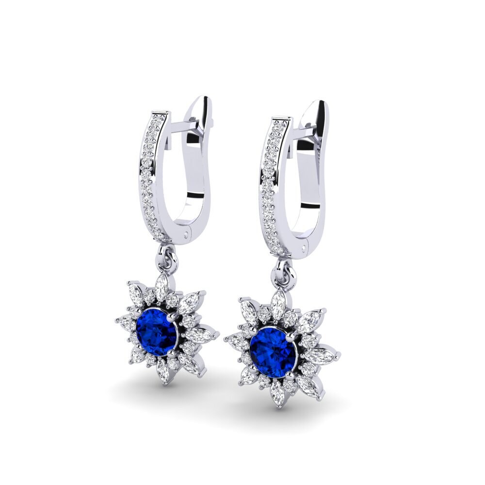 Đá Emerald (Đá nhân tạo) Bông tai nữ Ravi