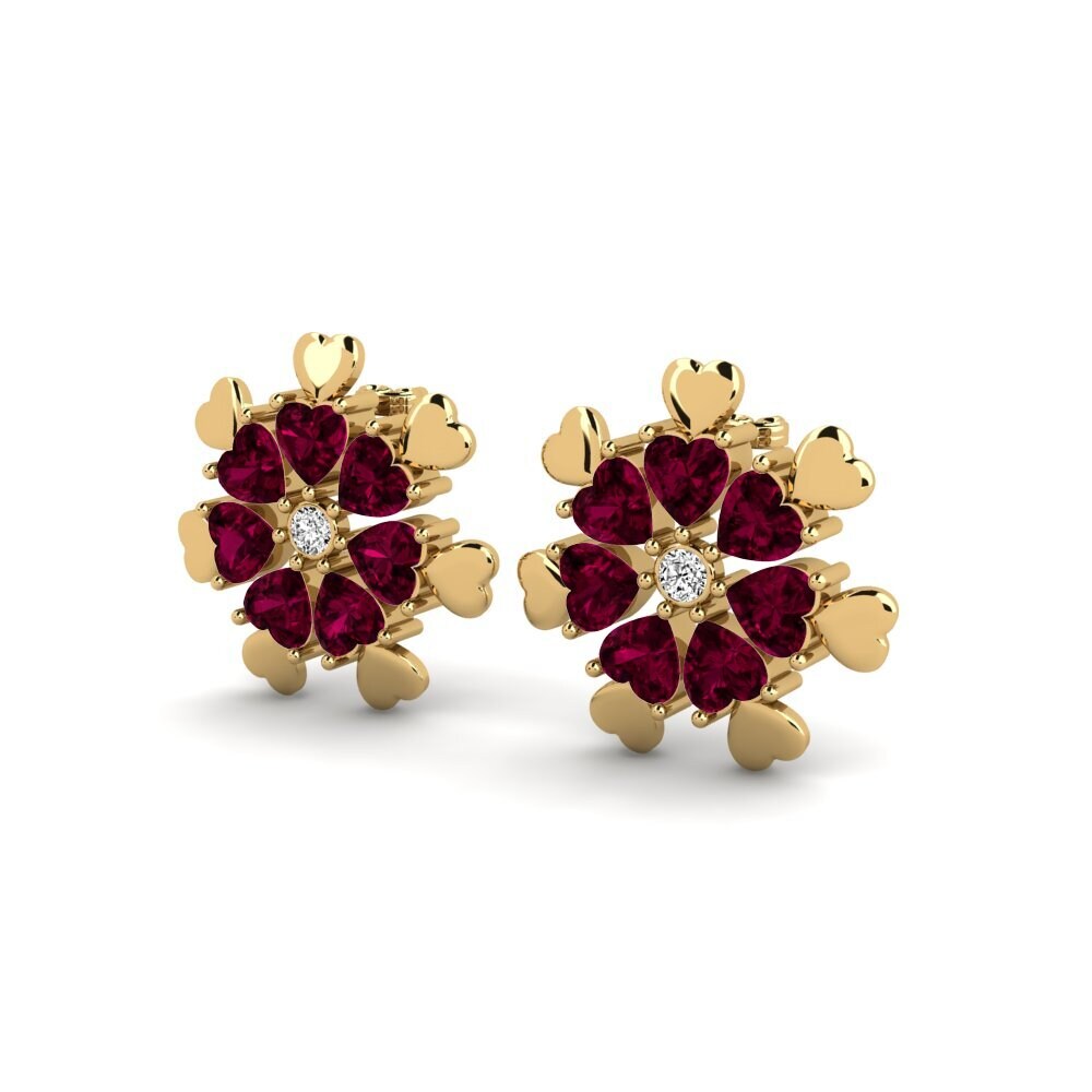 Đá Rhodolite Bông tai nữ Rebekka
