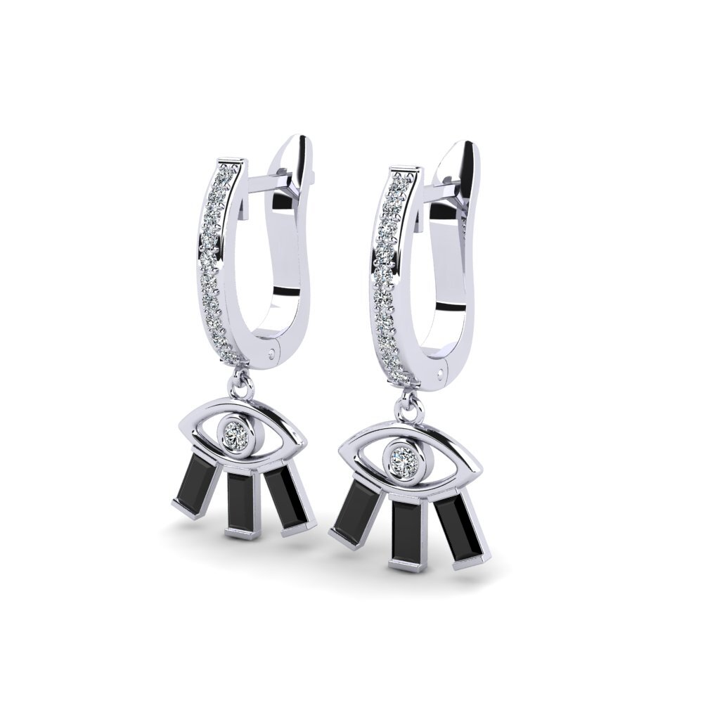 Black Sapphire Women's Earring Silicobra