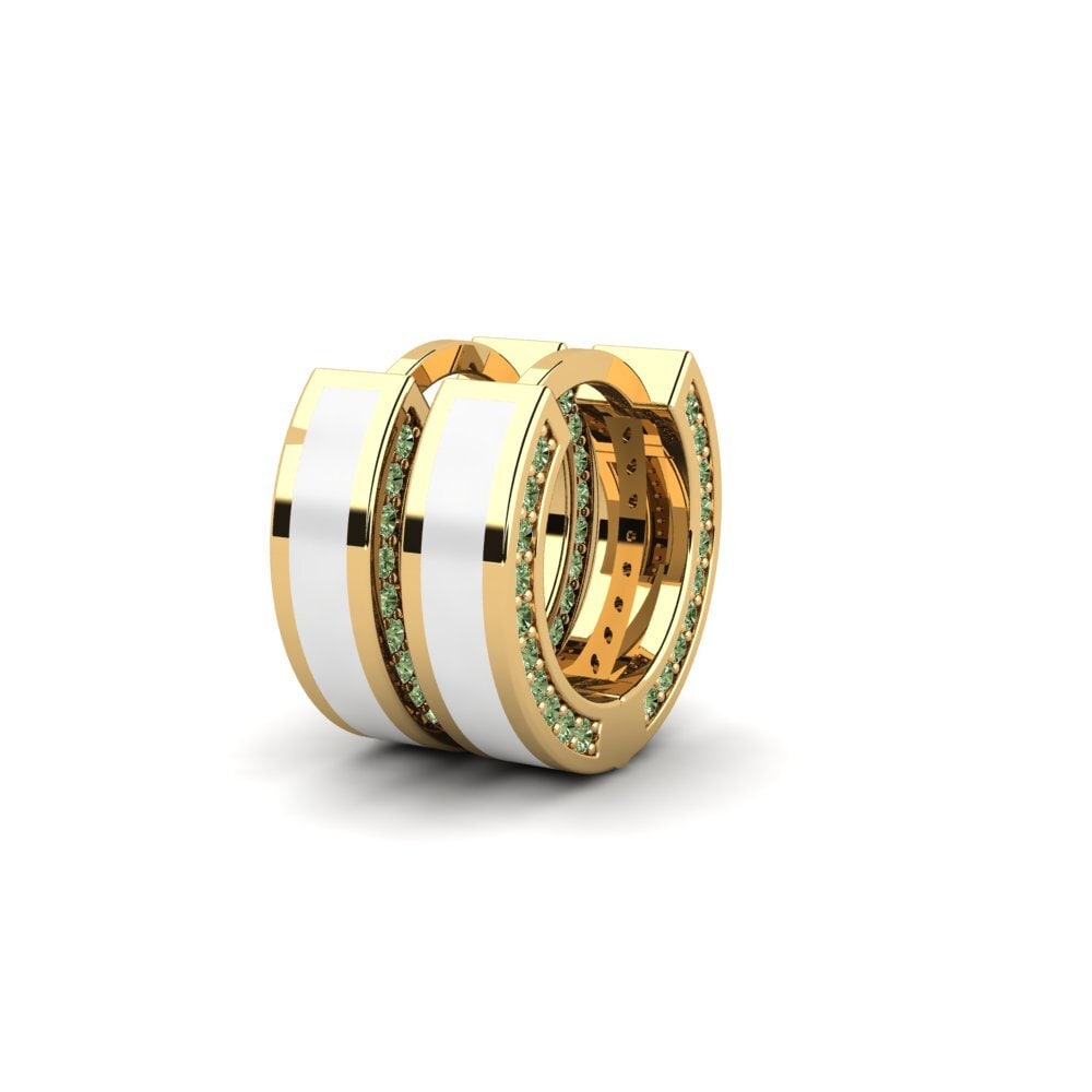 Diamante Verde Pendiente de mujer Simipour