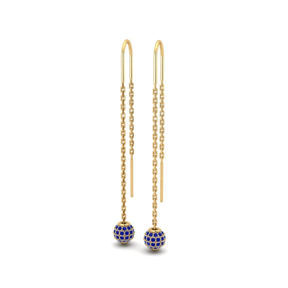 Gelbgold 585 Damen ohrring Brighton