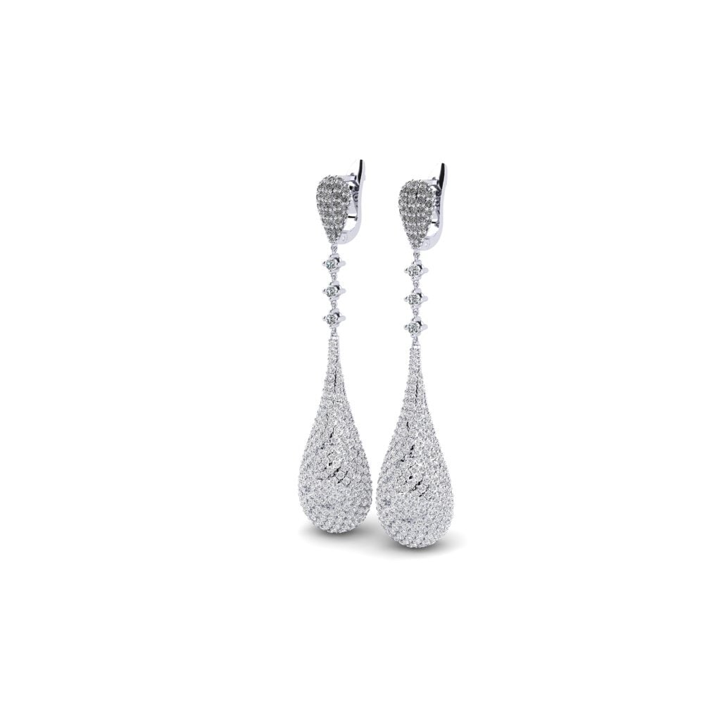 Plata 925 Circonita Pendiente de mujer Bunnelby