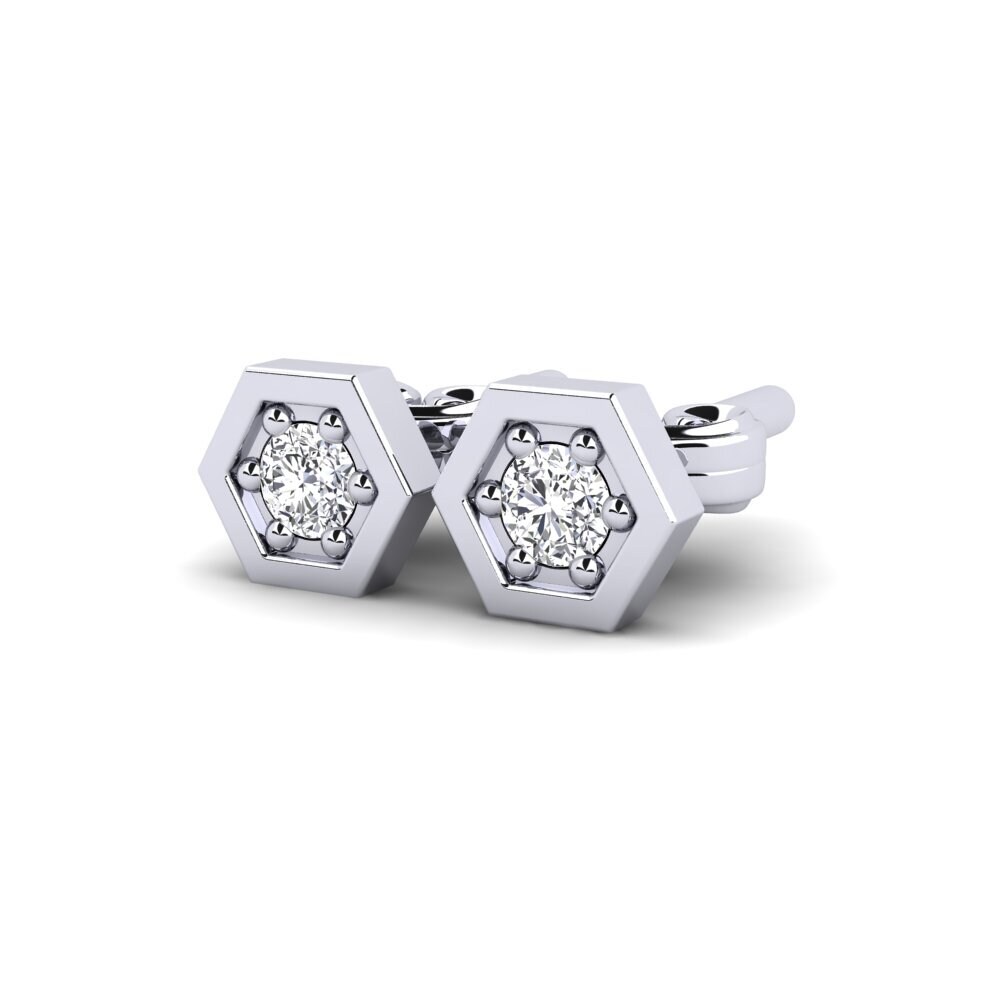 Diamant De Synthèse Boucle d'oreille femme Businge
