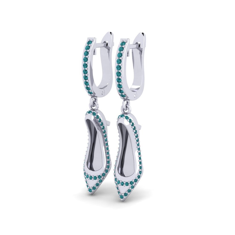 Diamante Azul Pendiente de mujer Cancrelle