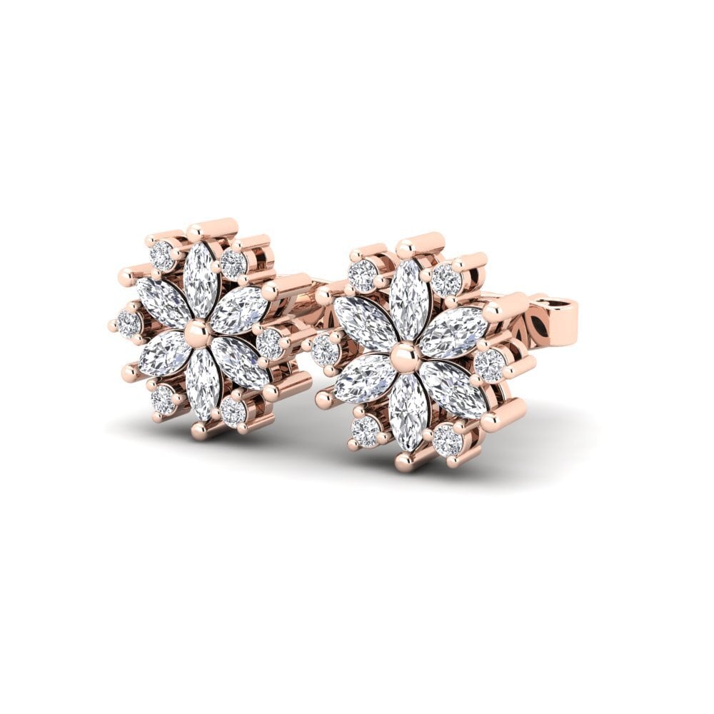 18ct Rose Gold Lab Grown Diamond Women's Earring Caryl