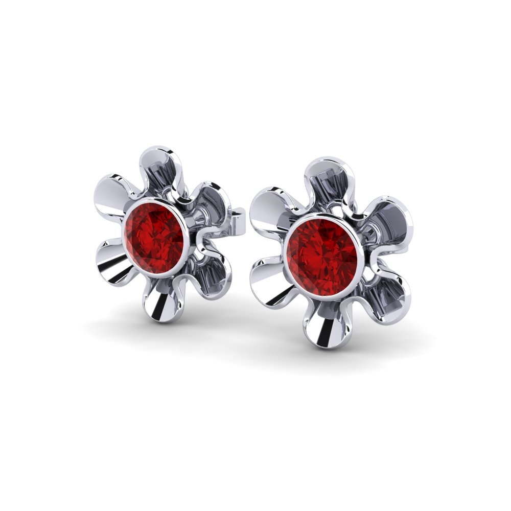 Đá Ruby (Đá nhân tạo) Bông tai nữ Celio