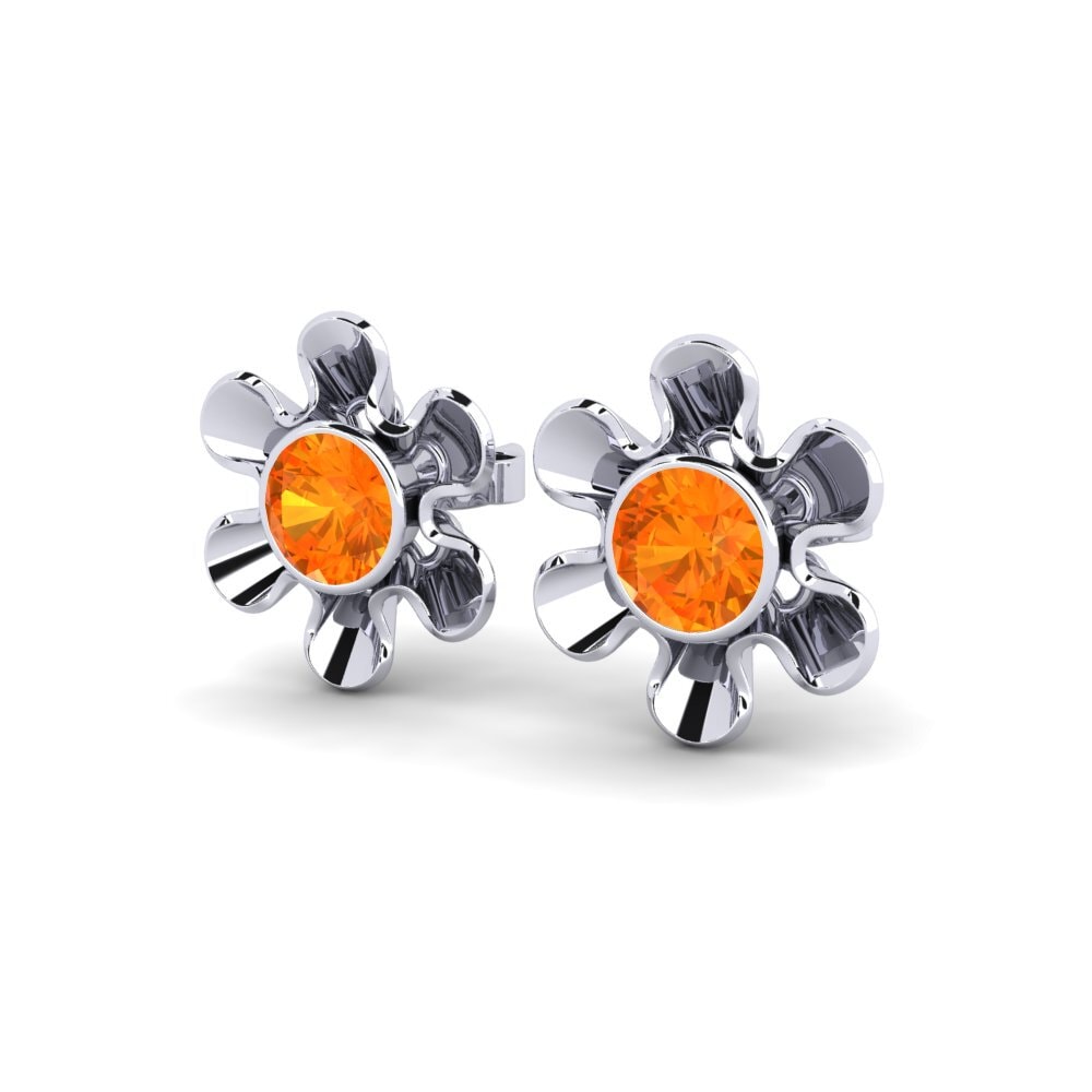 Zafiro Naranja Pendiente de mujer Celio