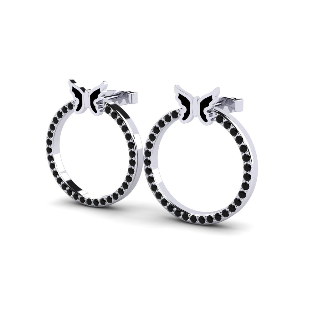 Black Sapphire Women's Earring Flippo