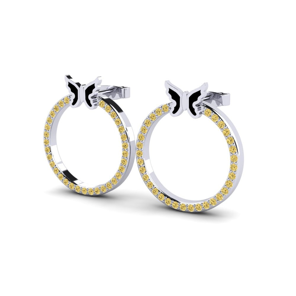 Yellow Diamond Women's Earring Flippo