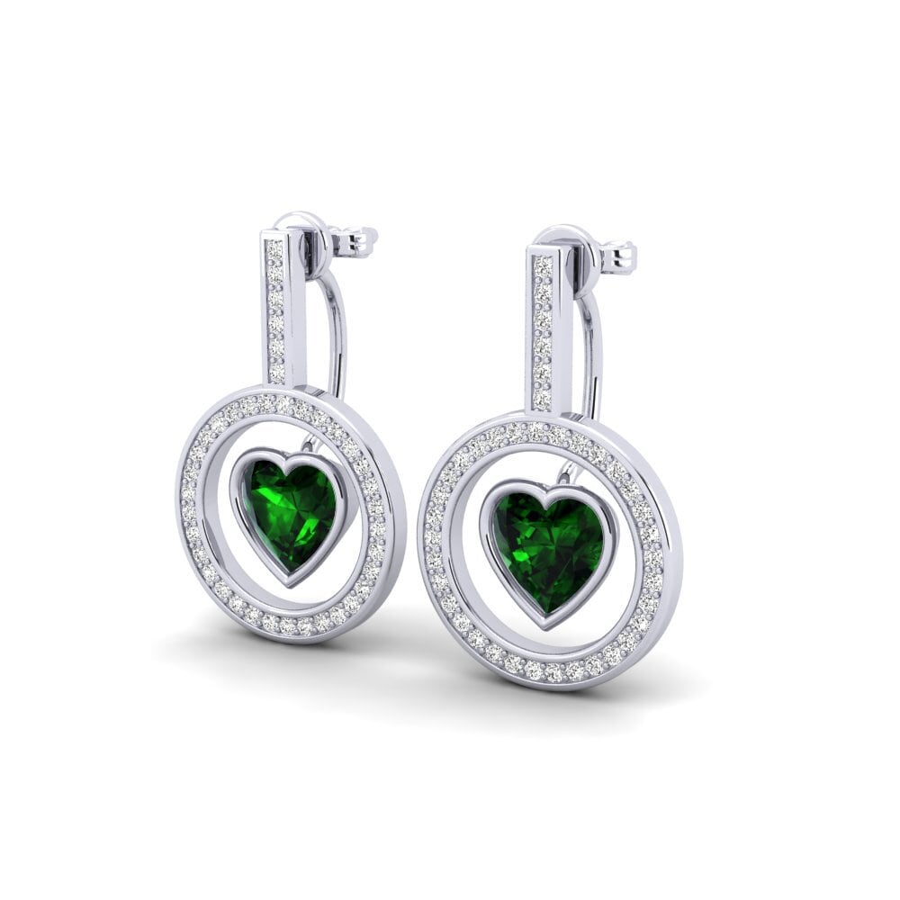 Đá Tourmaline Xanh / Bích tỷ Bông tai nữ Joplin