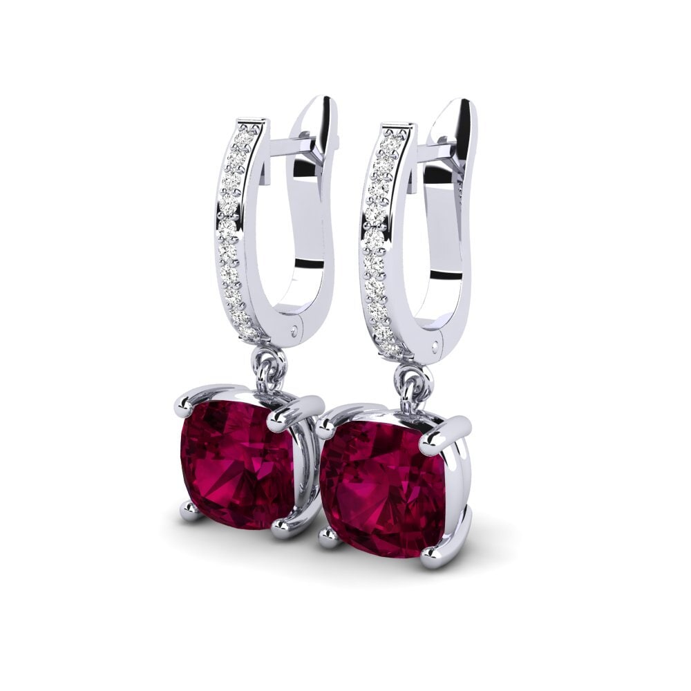 Đá Rhodolite Bông tai nữ Joshua