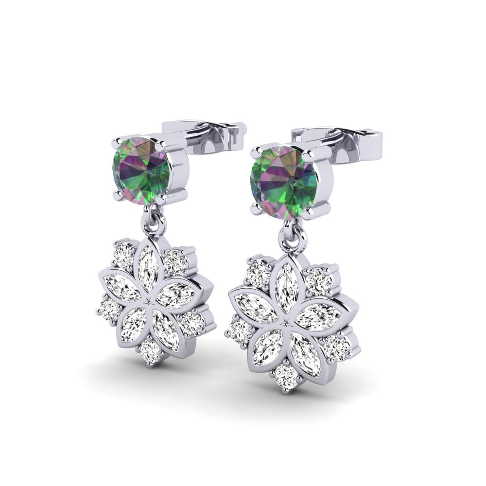 Đá Topaz Huyền Bí Bông tai nữ Lochan