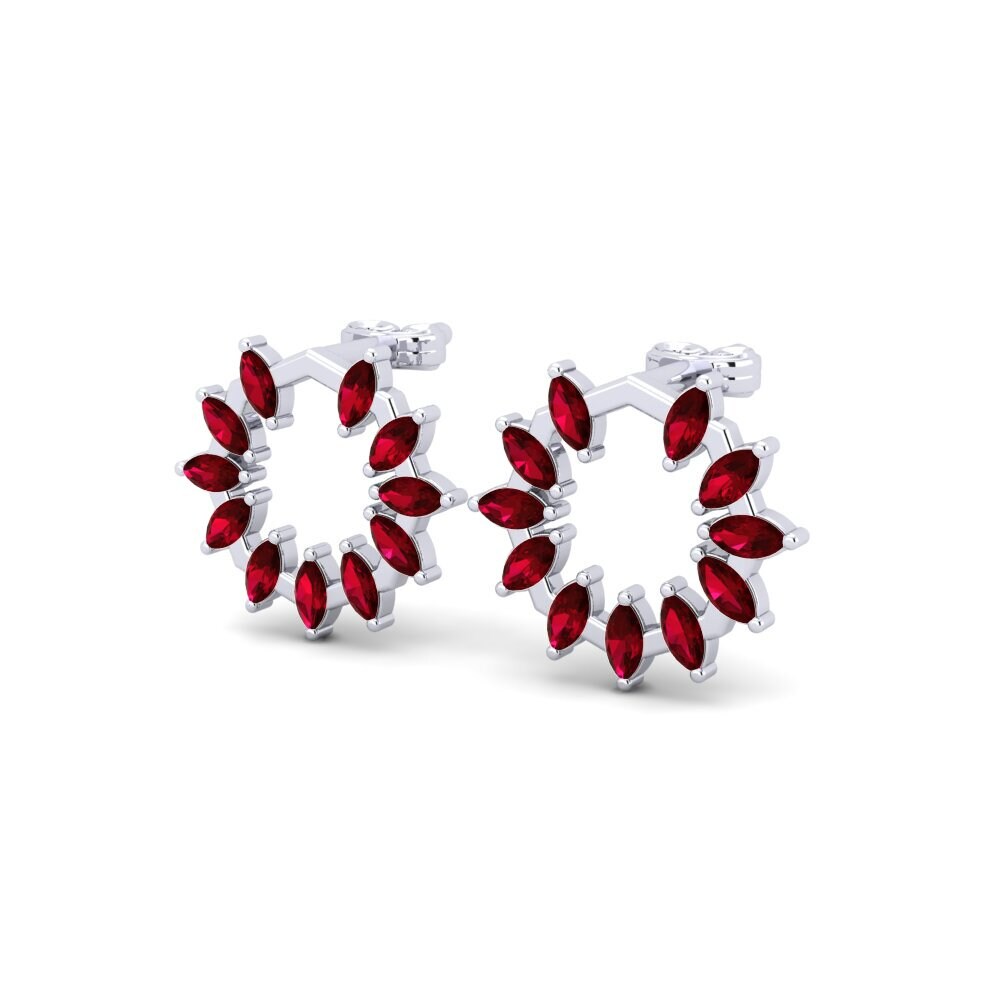 Marquesa Circonita Roja Pendiente de mujer Sperantia