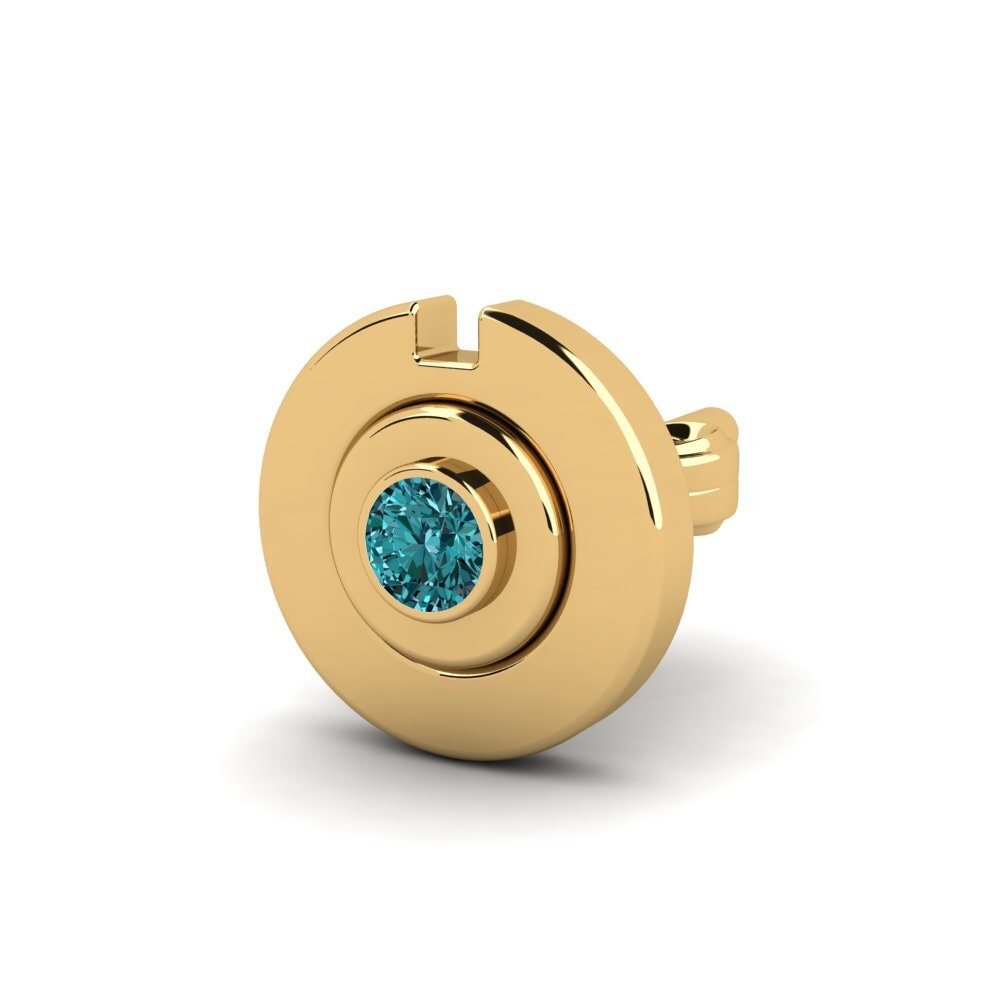 Oro Giallo 375 Orecchino da uomo Cascoon