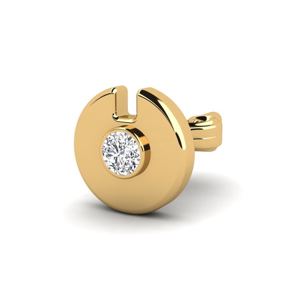 18ct Yellow Gold Lab Grown Diamond Men's Earring Cherrim