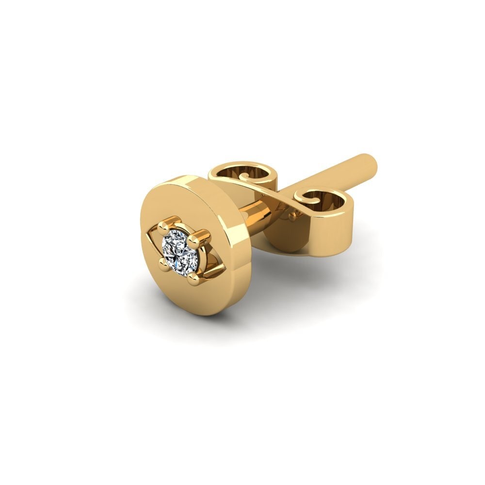 Zirconia Men's Earring Copperajah